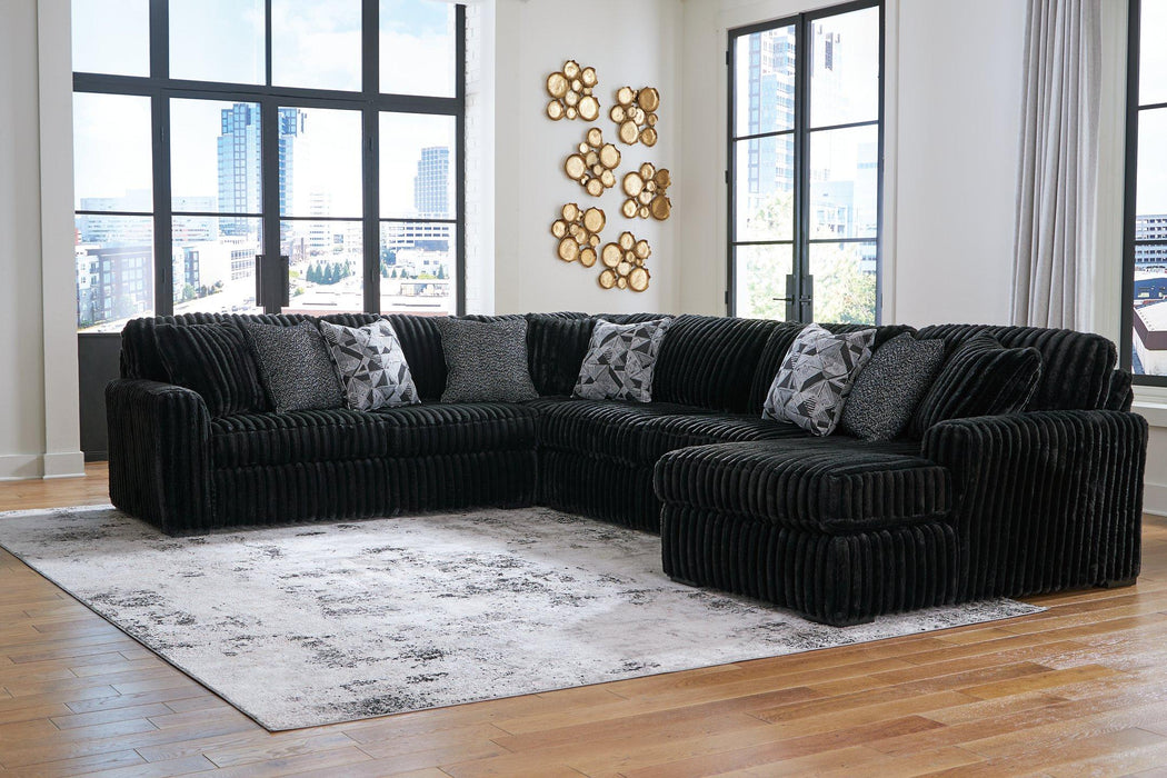 Midnight-Madness Sectional with Chaise - Royal Furniture & Gifts (MI) - Multi Location