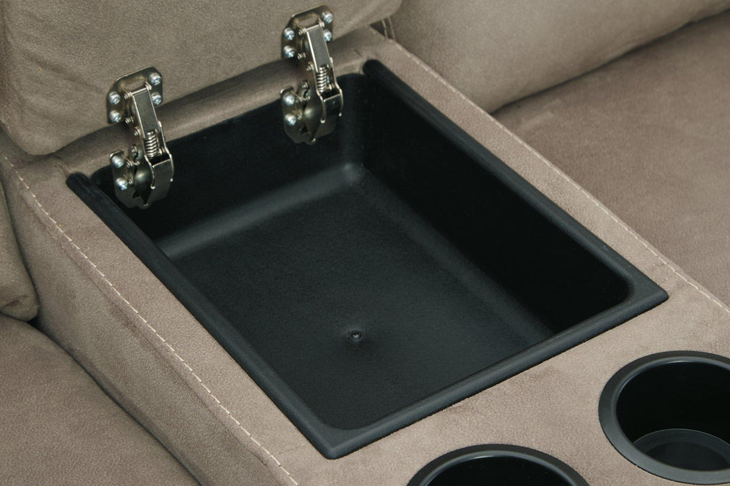 Cavalcade Power Reclining Loveseat with Console - Royal Furniture & Gifts (MI) - Multi Location