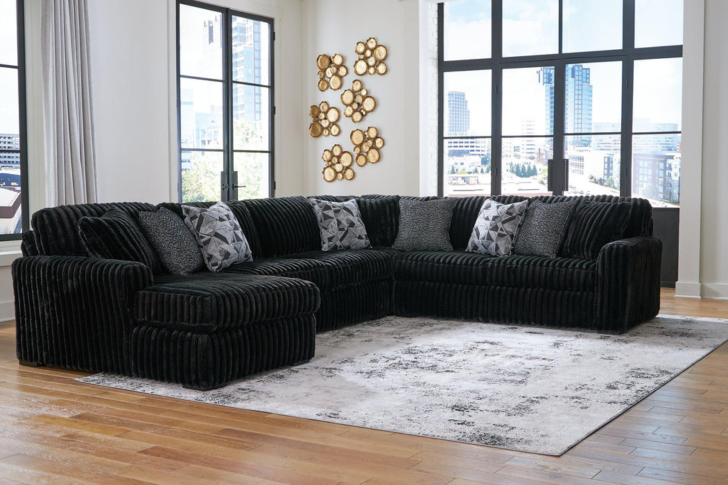 Midnight-Madness Sectional with Chaise - Royal Furniture & Gifts (MI) - Multi Location