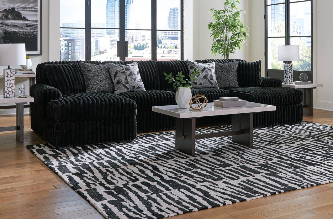 Midnight-Madness Sectional with Chaise - Royal Furniture & Gifts (MI) - Multi Location