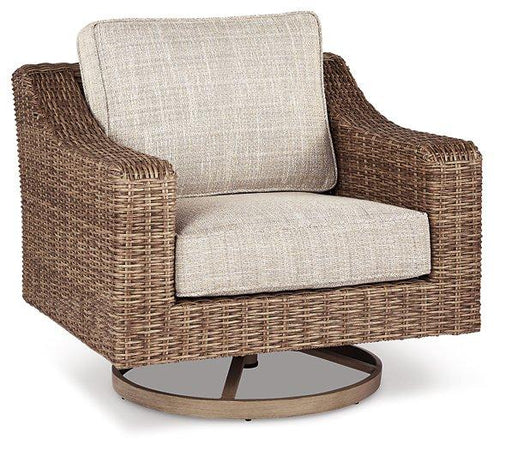 Beachcroft Outdoor Swivel Lounge with Cushion - Royal Furniture & Gifts (MI) - Multi Location