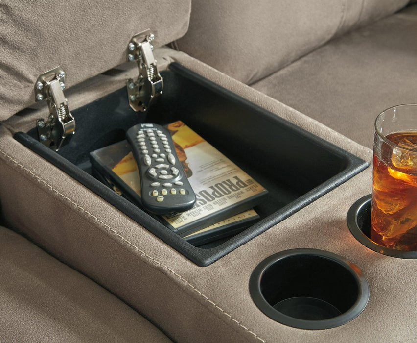 Cavalcade Power Reclining Loveseat with Console - Royal Furniture & Gifts (MI) - Multi Location