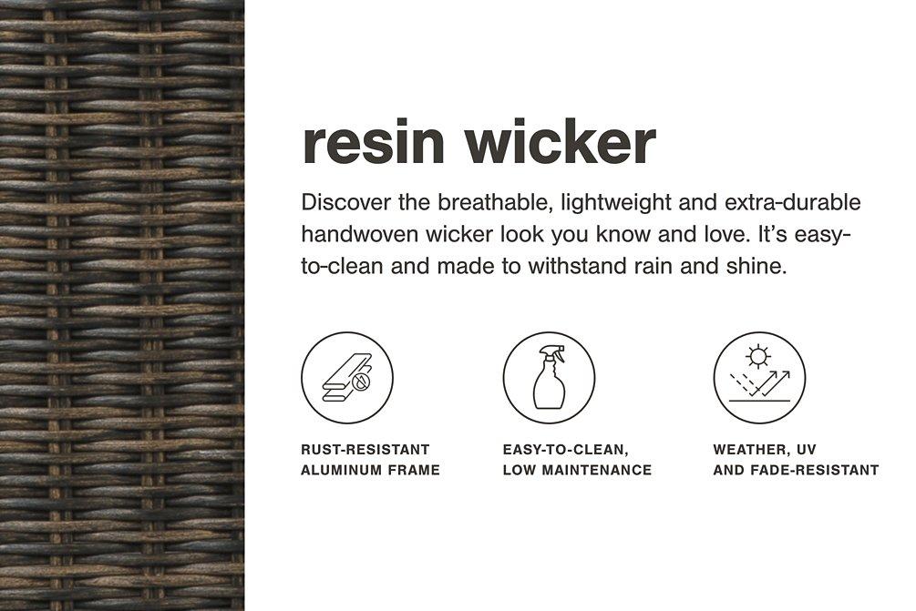 Elite Park Outdoor Loveseat, Lounge Chairs and Cocktail Table