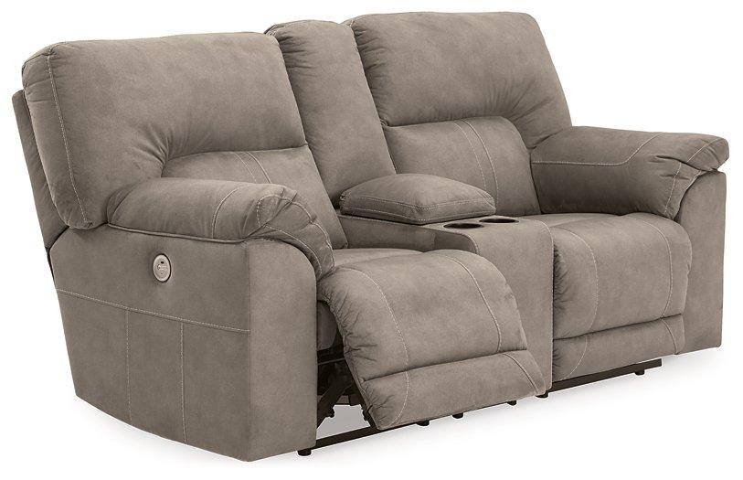 Cavalcade Power Reclining Loveseat with Console - Royal Furniture & Gifts (MI) - Multi Location