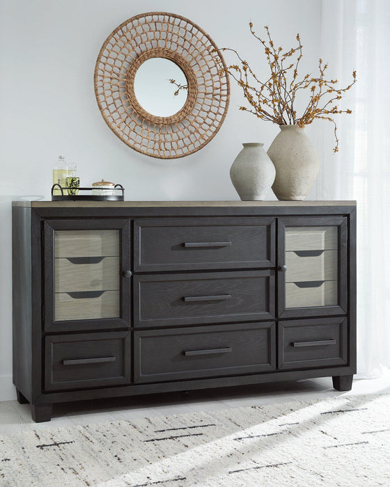 Foyland Dresser and Mirror - Royal Furniture & Gifts (MI) - Multi Location