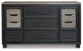 Foyland Dresser and Mirror - Royal Furniture & Gifts (MI) - Multi Location