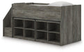Frandern Loft Bed with Bookcase Storage - Royal Furniture & Gifts (MI) - Multi Location