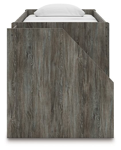 Frandern Loft Bed with Bookcase and Drawer Storage - Royal Furniture & Gifts (MI) - Multi Location