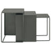 Imez 3-piece Rectangular Metal Nesting Table Grey - Royal Furniture & Gifts (MI) - Multi Location