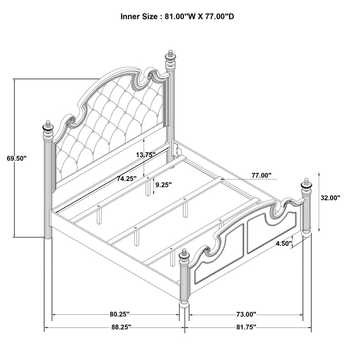 Celina 4 Pc Bedroom Set - Royal Furniture & Gifts (MI) - Multi Location
