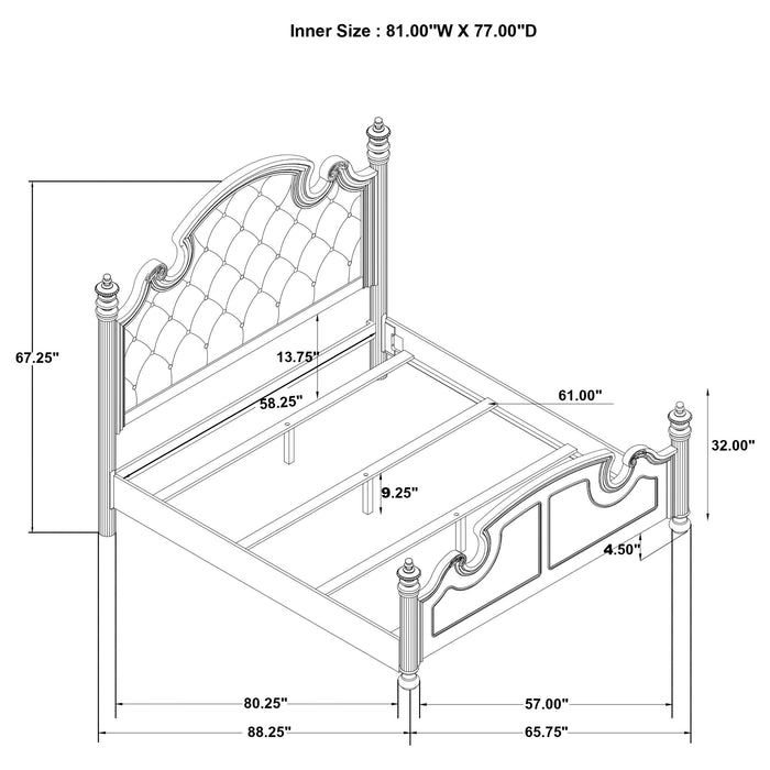 Celina 4 Pc Bedroom Set - Royal Furniture & Gifts (MI) - Multi Location