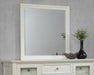 Sandy Beach Rectangular Dresser Mirror Cream White - Royal Furniture & Gifts (MI) - Multi Location