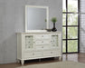 Sandy Beach Rectangular Dresser Mirror Cream White - Royal Furniture & Gifts (MI) - Multi Location