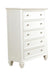Sandy Beach 5-drawer Rectangular Chest Cream White - Royal Furniture & Gifts (MI) - Multi Location