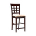 Gabriel Upholstered Counter Height Stools Cappuccino and Beige (Set of 2) - Royal Furniture & Gifts (MI) - Multi Location