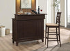 Gabriel Upholstered Counter Height Stools Cappuccino and Beige (Set of 2) - Royal Furniture & Gifts (MI) - Multi Location