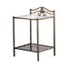 Sydney 2-shlef Nightstand Antique Brushed Gold - Royal Furniture & Gifts (MI) - Multi Location