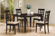 Gabriel Lattice Back Side Chairs Cappuccino and Tan (Set of 2) - Royal Furniture & Gifts (MI) - Multi Location