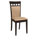 Gabriel Upholstered Side Chairs Cappuccino and Tan (Set of 2) - Royal Furniture & Gifts (MI) - Multi Location