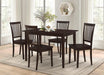 Gomez 5-piece Rectangular Dining Table Set Cappuccino - Royal Furniture & Gifts (MI) - Multi Location