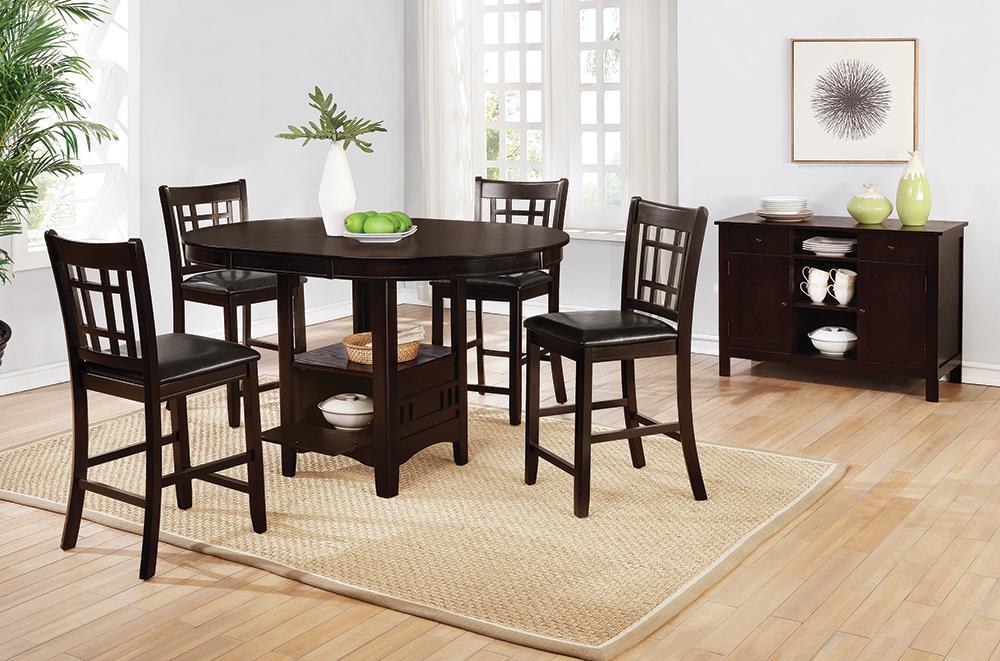 Lavon Oval Counter Height Table Espresso - Royal Furniture & Gifts (MI) - Multi Location
