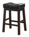 Donald Upholstered Counter Height Stools Black and Cappuccino (Set of 2) - Royal Furniture & Gifts (MI) - Multi Location