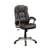 Kaffir Adjustable Height Office Chair Dark Brown and Silver - Royal Furniture & Gifts (MI) - Multi Location