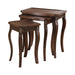 Daphne 3-piece Curved Leg Nesting Tables Warm Brown - Royal Furniture & Gifts (MI) - Multi Location