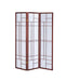 Katerina 3-panel Folding Floor Screen White and Cherry - Royal Furniture & Gifts (MI) - Multi Location