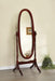 Foyet Oval Cheval Mirror Merlot - Royal Furniture & Gifts (MI) - Multi Location