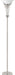 Archie Floor Lamp with Frosted Ribbed Shade Brushed Steel - Royal Furniture & Gifts (MI) - Multi Location