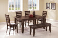 Dalila Ladder Back Side Chairs Cappuccino and Black (Set of 2) - Royal Furniture & Gifts (MI) - Multi Location
