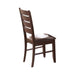 Dalila Ladder Back Side Chairs Cappuccino and Black (Set of 2) - Royal Furniture & Gifts (MI) - Multi Location