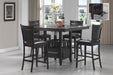 Jaden Upholstered Counter Height Stools Black and Espresso (Set of 2) - Royal Furniture & Gifts (MI) - Multi Location