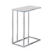Stella Glass Top Accent Table Chrome and White - Royal Furniture & Gifts (MI) - Multi Location