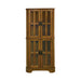 Coreosis 4-shelf Corner Curio Cabinet Golden Brown - Royal Furniture & Gifts (MI) - Multi Location