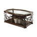 Laney Coffee Table Deep Merlot and Clear - Royal Furniture & Gifts (MI) - Multi Location