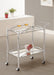 Shadix 2-tier Serving Cart with Glass Top Chrome and Clear - Royal Furniture & Gifts (MI) - Multi Location