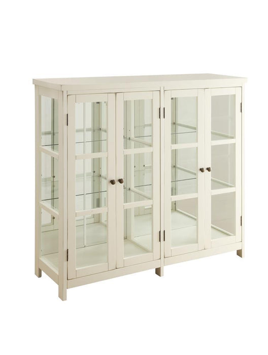 Sable 4-door Display Accent Cabinet White - Royal Furniture & Gifts (MI) - Multi Location
