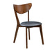 Jedda Upholstered Dining Chairs Dark Walnut and Black (Set of 2) - Royal Furniture & Gifts (MI) - Multi Location