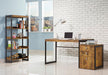 Estrella Writing Desk Antique Nutmeg and Gunmetal - Royal Furniture & Gifts (MI) - Multi Location