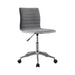 Chryses Adjustable Height Office Chair Grey and Chrome - Royal Furniture & Gifts (MI) - Multi Location