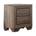 Kauffman 2-drawer Nightstand Washed Taupe - Royal Furniture & Gifts (MI) - Multi Location