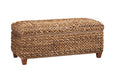Laughton Hand-Woven Banana Leaf Storage Trunk Amber - Royal Furniture & Gifts (MI) - Multi Location