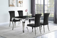 Betty Upholstered Side Chairs Black and Chrome (Set of 4) - Royal Furniture & Gifts (MI) - Multi Location