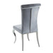 Betty Upholstered Side Chairs Grey and Chrome (Set of 4) - Royal Furniture & Gifts (MI) - Multi Location