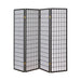 Roberto 4-panel Folding Screen Dark Grey and White - Royal Furniture & Gifts (MI) - Multi Location