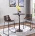 Michelle Armless Bar Stools Two-tone Brown and Black (Set of 2) - Royal Furniture & Gifts (MI) - Multi Location