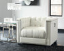 Chaviano Tufted Upholstered Chair Pearl White - Royal Furniture & Gifts (MI) - Multi Location