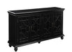 Kovu 4-door Accent Cabinet Black - Royal Furniture & Gifts (MI) - Multi Location